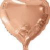 Folie ballon Hjerte 46 cm ROSEGOLD
