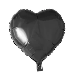Folie ballon Hjerte 46 cm SORT
