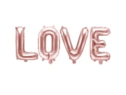 Folie ballon LOVE - rosegold