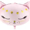 Folieballon Lyserød kat