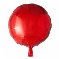 Folie ballon rund 46 cm RØD