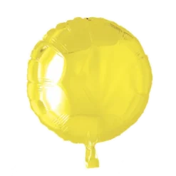 Folie ballon Rund Gul
