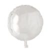 Folie ballon Rund HVID 46 cm