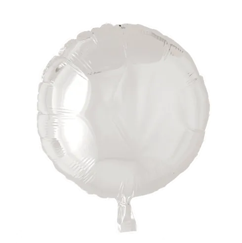 Folie ballon Rund HVID 46 cm