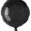 Folie ballon Rund SORT 46 cm