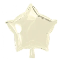 Folie ballon Stjerne CREME 46 cm
