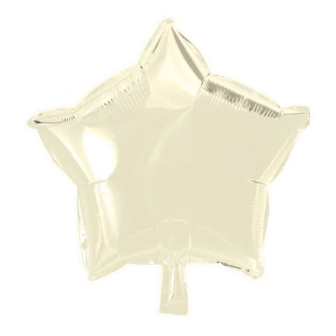 Folie ballon Stjerne CREME 46 cm