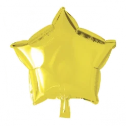 Folie ballon Stjerne GUL 46 cm