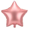 Folieballon stjerne i mat rosegold