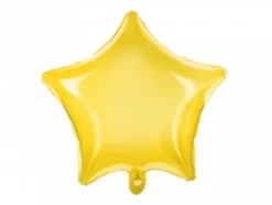 Folieballon stjerne Neon Gul plastfolie
