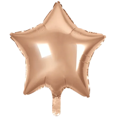 Folie ballon Stjerne ROSEGOLD 46 cm
