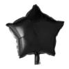 Folie ballon Stjerne SORT 46 cm