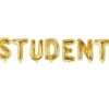 Folieballon STUDENT i guld 86cm