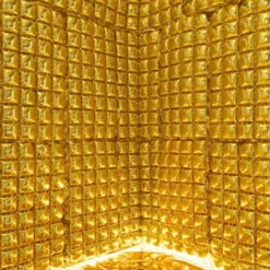 Folieballon væg Guld 72x143 cm