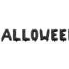 Foliebogstaver sort - HALLOWEEN