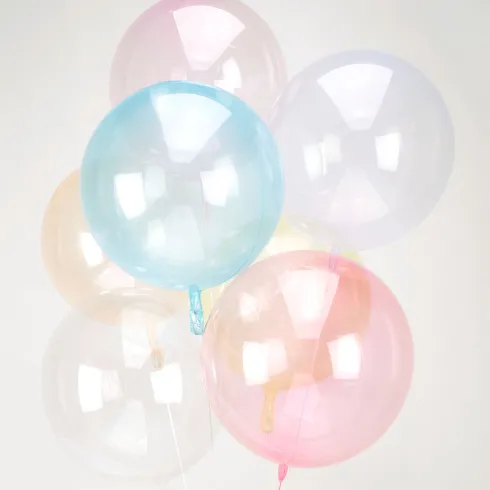 Folie-plast ballon Transparent Blå