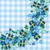 Frokostservietter med svenske flag