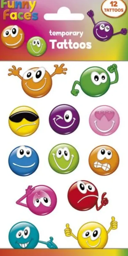 Funny faces tatoveringer
