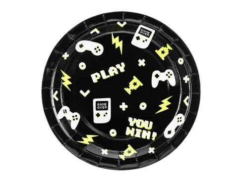 Gamer paptallerkener 6 stk ø 23cm