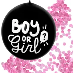 Gender reveal gummiballon ø60cm - Pige