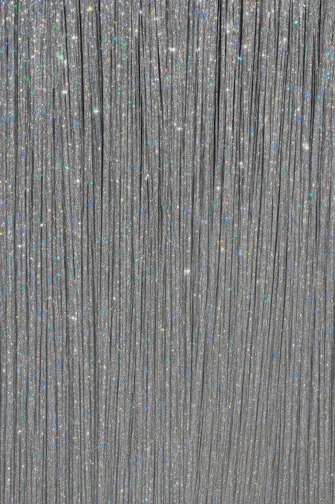 Glitter Hårextensions Sølv – 3 stk