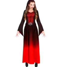 Gothic Lady i Sort-Rød