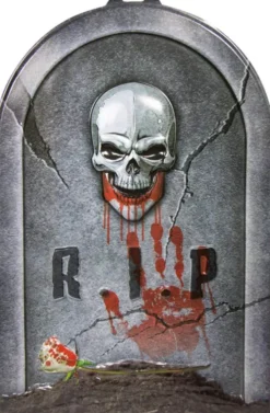 Gravsten 38x58 R.I.P. 3d i plast