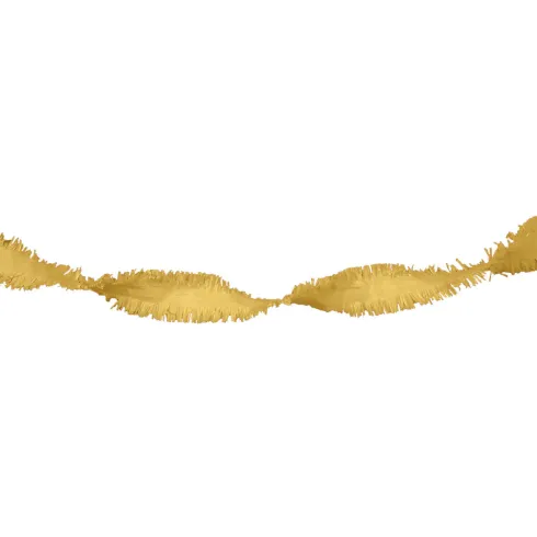 Guirlande crepe Guld, 6 mtr