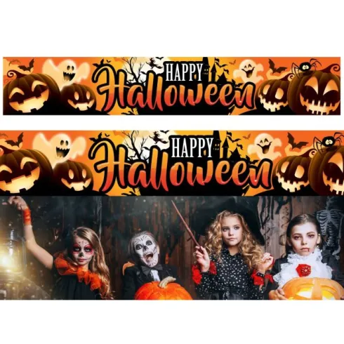 Halloween banner - græskar - 290x50