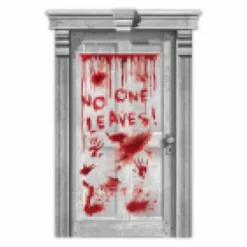 Halloween Dør-dekoration no one leave
