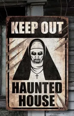 Halloween Horror skilt - Haunted house