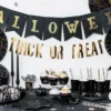Halloween Kartonbanner i sort
