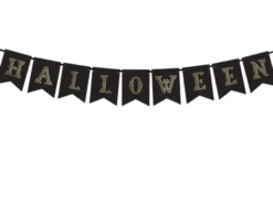 Halloween Kartonbanner i sort
