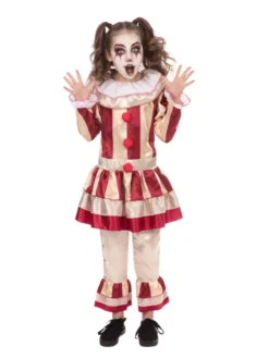 Halloween klovne Pige - Stribet
