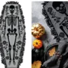 Halloween Skelet bordløber - 183x60 cm
