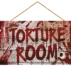 Halloween skilt - Torture Room