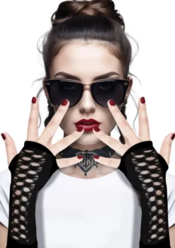 Handsker sorte - gothic