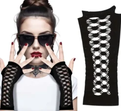 Handsker sorte - gothic