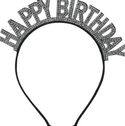 HAPPY BIRTHDAY hårbøjle - simili