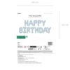 Happy Birthday i mat lyseblå