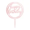 Happy Birthday rosegold topper