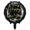 Happy new year Folieballon i sort