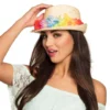 Hawaii hat - Fedora med blomster