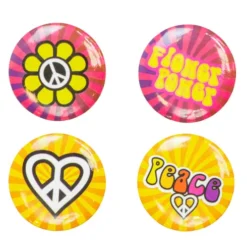 4 Hippie Badges