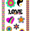 Hippie Festival Tatoveringer GLITTER