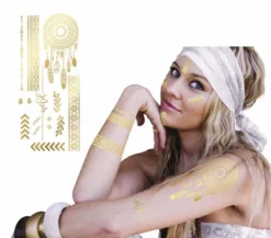 Hippie tatoveringer i guld