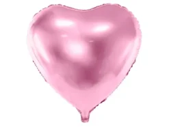 Hjerte folieballon Lyserød 61cm