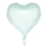 Hjerte folieballon pastel Mintgrøn