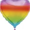 Hjerte folie ballon Rainbow