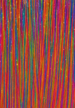 Hårextensions 3 stk. i glitter-Multi